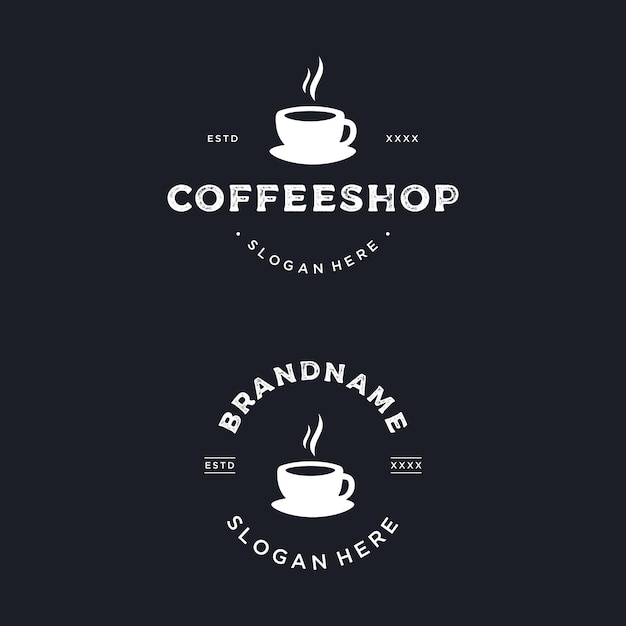 Download Free Coffee Shop Logo Design Premium Vector Use our free logo maker to create a logo and build your brand. Put your logo on business cards, promotional products, or your website for brand visibility.