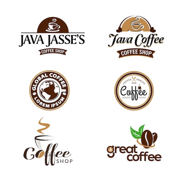 Download Coffee shop logo design | Premium Vector