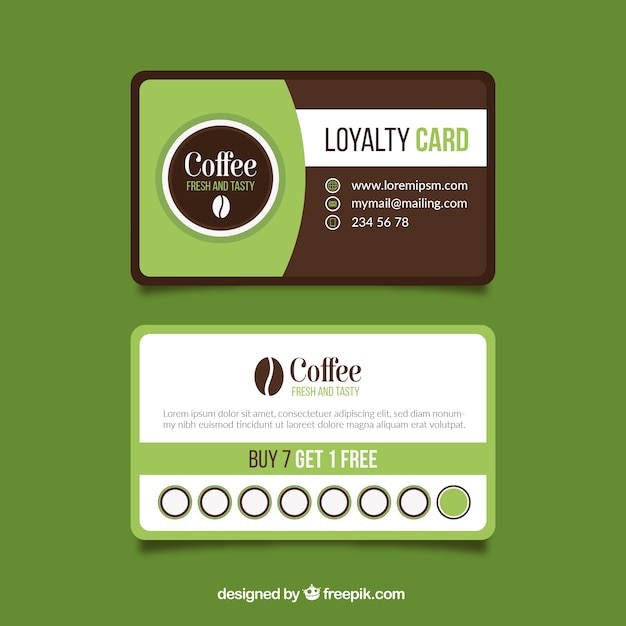 free-vector-coffee-shop-loyalty-card-template