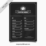 Coffee Shop Menu Template Free Vector