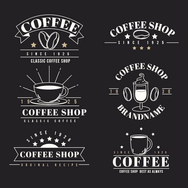 Download Free Coffee Shop Retro Logo Collection Free Vector Use our free logo maker to create a logo and build your brand. Put your logo on business cards, promotional products, or your website for brand visibility.