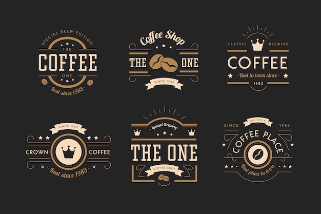 Download Free Download This Free Vector Coffee Shop Retro Logo Collection Use our free logo maker to create a logo and build your brand. Put your logo on business cards, promotional products, or your website for brand visibility.