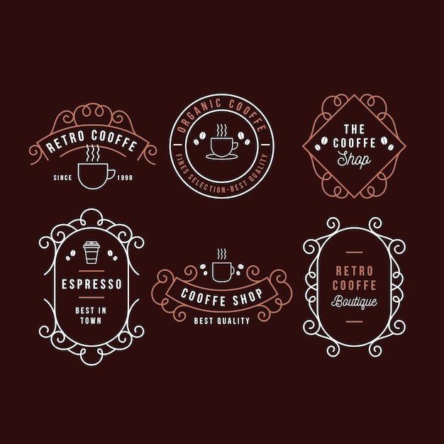 Download Free Download Free Coffee Shop Retro Logo Collection Vector Freepik Use our free logo maker to create a logo and build your brand. Put your logo on business cards, promotional products, or your website for brand visibility.