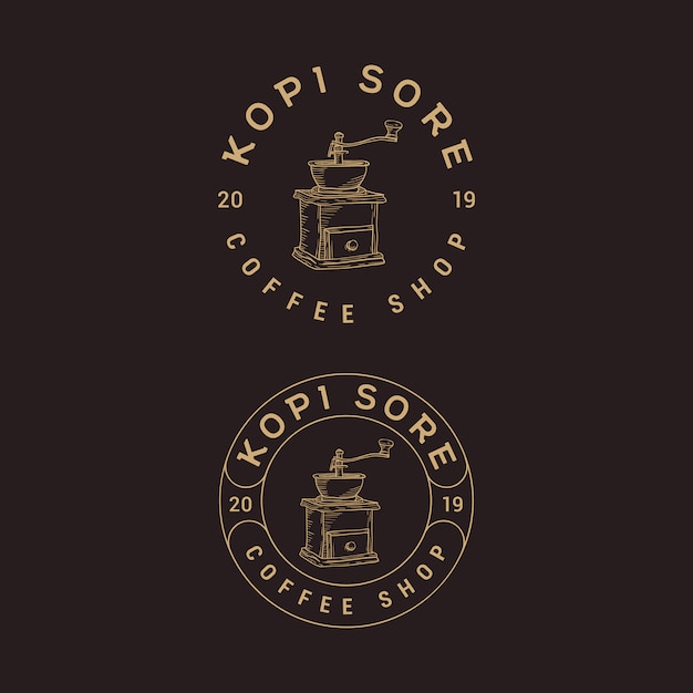 Download Free Coffee Shop Vintage Logo Design Premium Vector Use our free logo maker to create a logo and build your brand. Put your logo on business cards, promotional products, or your website for brand visibility.
