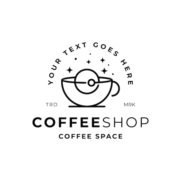 Download Free Coffee Shop With Space View Logo Template Premium Vector Use our free logo maker to create a logo and build your brand. Put your logo on business cards, promotional products, or your website for brand visibility.
