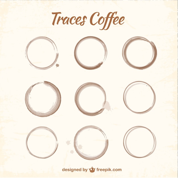 Download Coffee stains pack Vector | Free Download