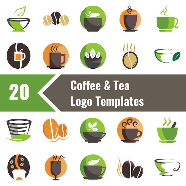 Download Free Coffee And Tea Logo Templates Premium Vector Use our free logo maker to create a logo and build your brand. Put your logo on business cards, promotional products, or your website for brand visibility.