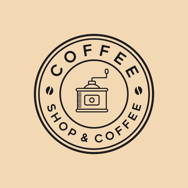 Premium Vector | Coffee vintage vector design element logo