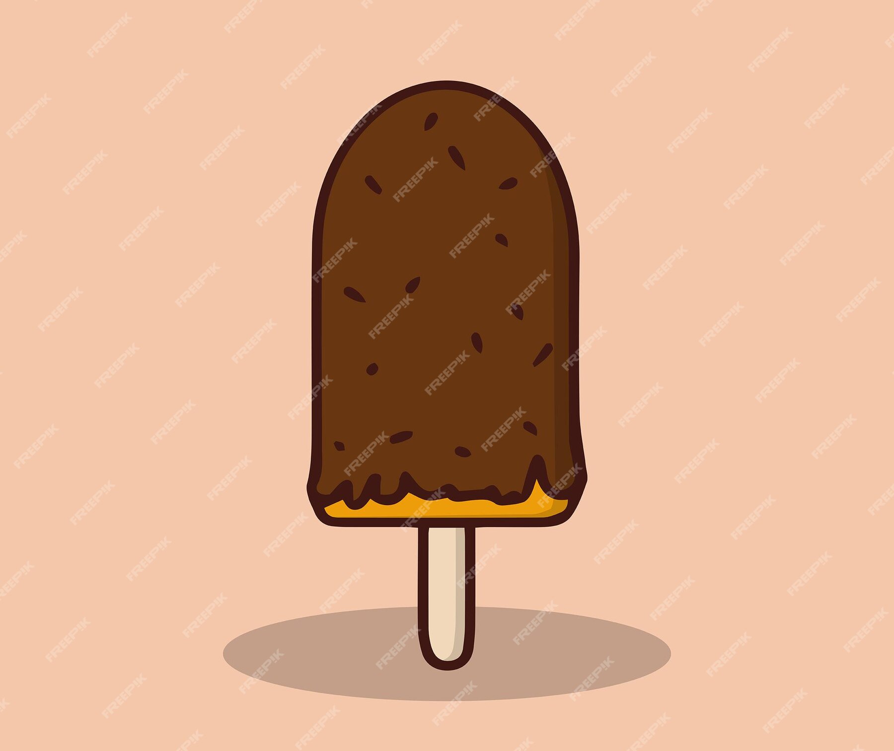 premium-vector-cold-ice-cream-covered-with-chocolate