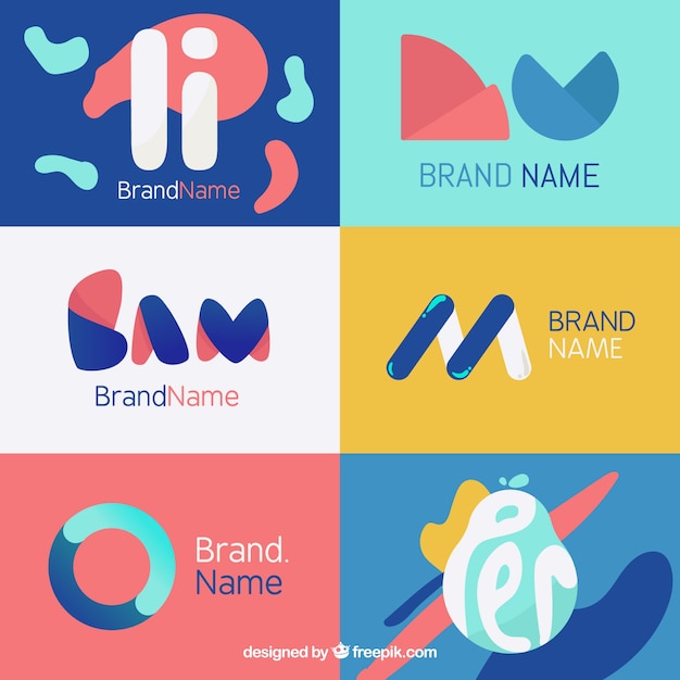 Free Vector | Collection of abstract modern logos