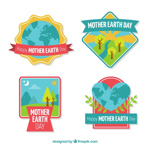 free-vector-collection-of-badges-for-the-international-earth-day