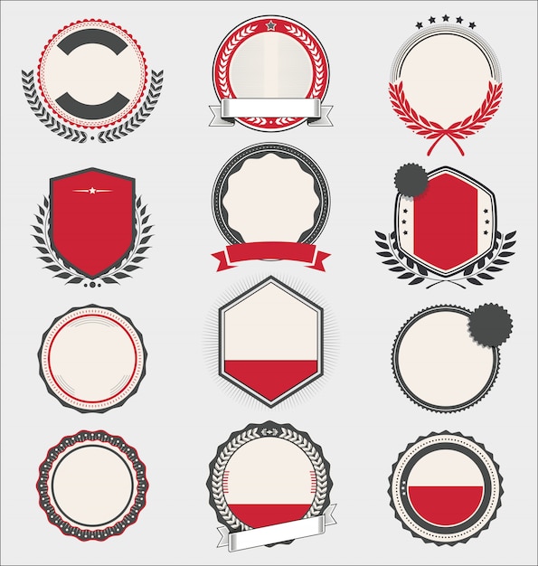Premium Vector | Collection of badges and labels