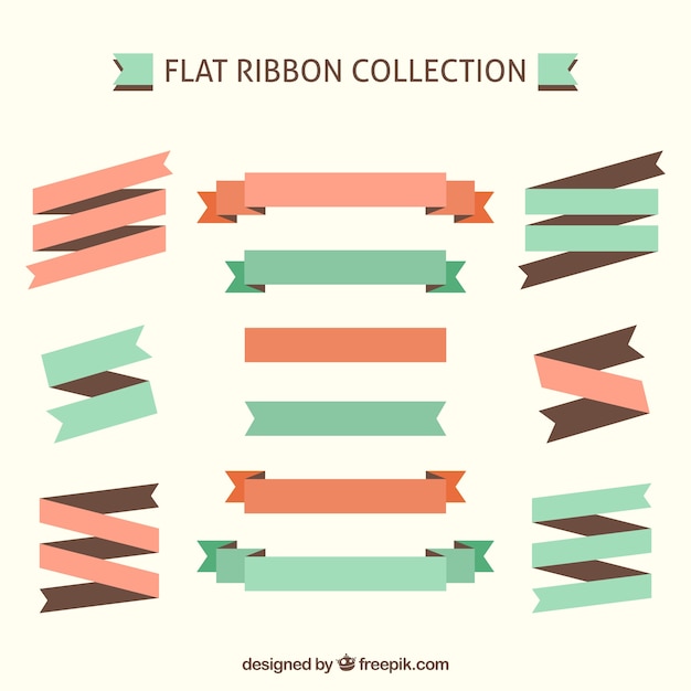 Free Vector | Collection of beautiful decorative vintage ribbons