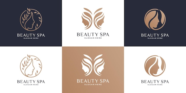 Premium Vector Collection Of Beautiful Women Logo Design Templates