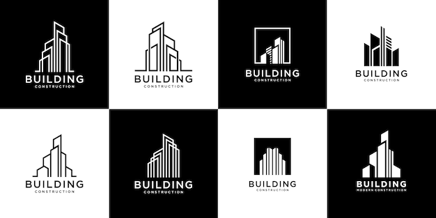 Download Free Collection Of Building Architecture Sets Real Estate Logo Design Use our free logo maker to create a logo and build your brand. Put your logo on business cards, promotional products, or your website for brand visibility.