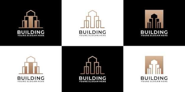 Premium Vector | Collection Of Building Architecture Sets