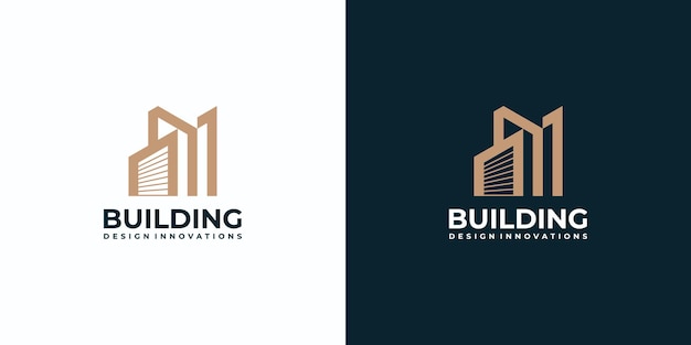 Premium Vector | Collection of building logo inspiration