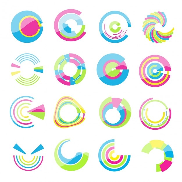 Free Vector | Collection Of Colorful Design Elements