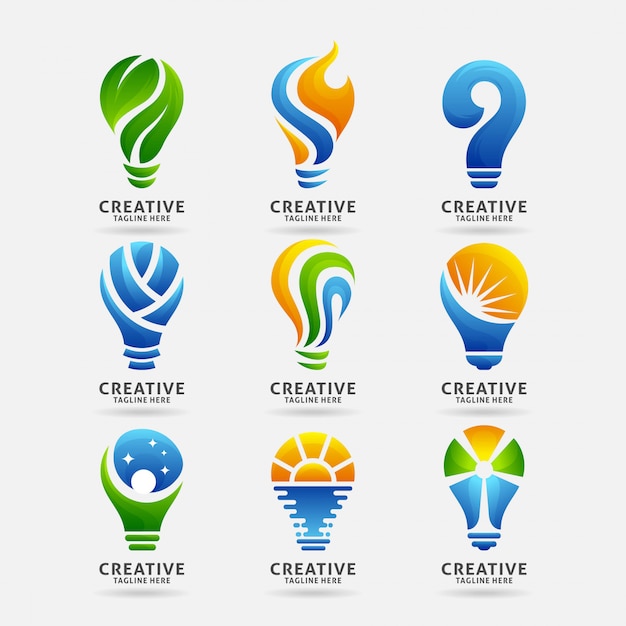 Download Free Collection Of Creative Lamp Logo Premium Vector Use our free logo maker to create a logo and build your brand. Put your logo on business cards, promotional products, or your website for brand visibility.