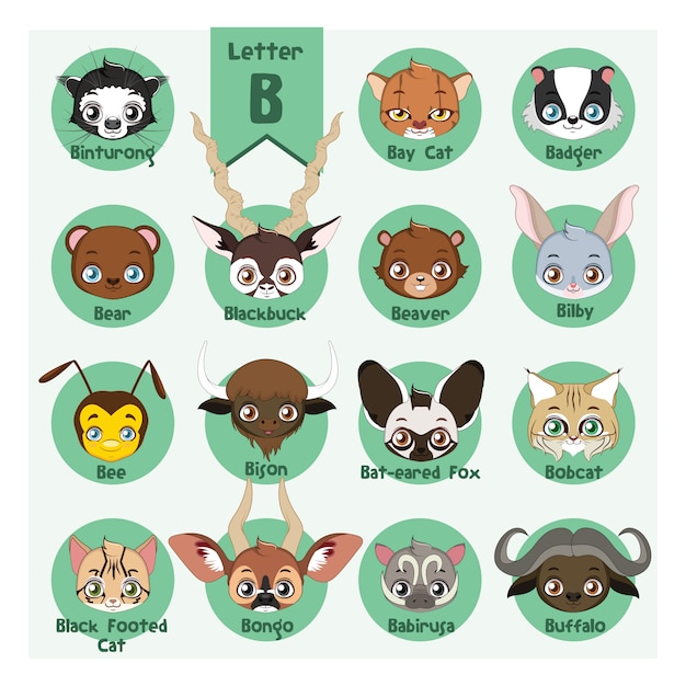 Free Vector | Collection Of Cute Animal Stickers