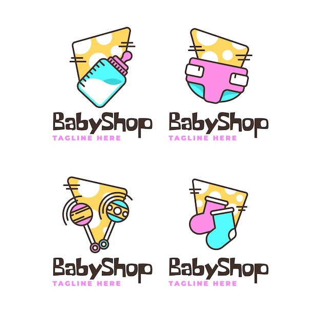 Premium Vector Cute Baby Logo Design Vector - Riset