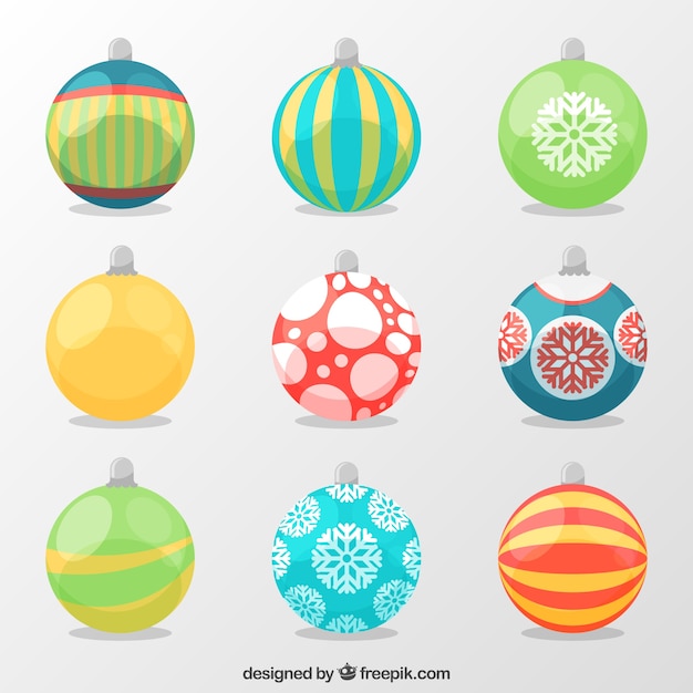 Free Vector | Collection of decorative balls in flat design