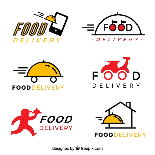 Collection Of Delivery Logo Templates Free Vector