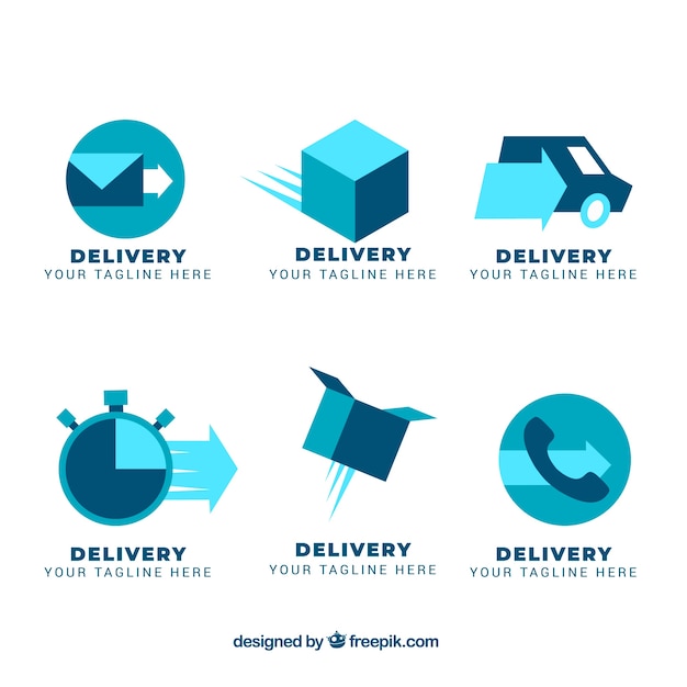 Download Free Collection Of Delivery Logo Templates Free Vector Use our free logo maker to create a logo and build your brand. Put your logo on business cards, promotional products, or your website for brand visibility.