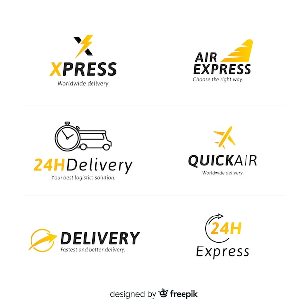 Download Free Download This Free Vector Collection Of Delivery Logo Templates Use our free logo maker to create a logo and build your brand. Put your logo on business cards, promotional products, or your website for brand visibility.