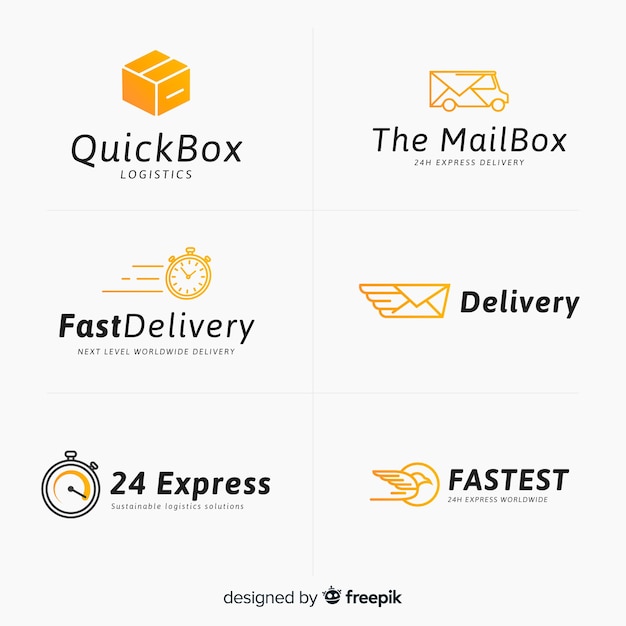 Download Logo Template Delivery Logo PSD - Free PSD Mockup Templates