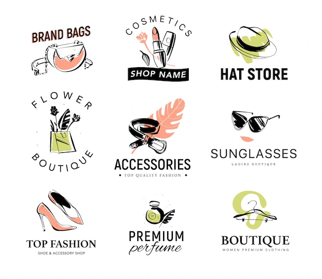 Download Free Collection Of Different Fashionable Lady Logo For Accessory Use our free logo maker to create a logo and build your brand. Put your logo on business cards, promotional products, or your website for brand visibility.