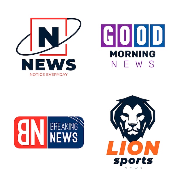Download Free Collection Of Different News Logos Free Vector Use our free logo maker to create a logo and build your brand. Put your logo on business cards, promotional products, or your website for brand visibility.