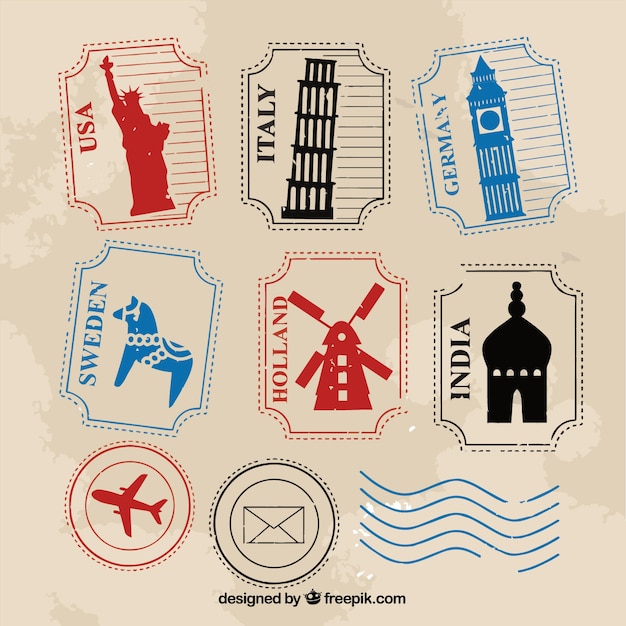 travel stamps for crafts