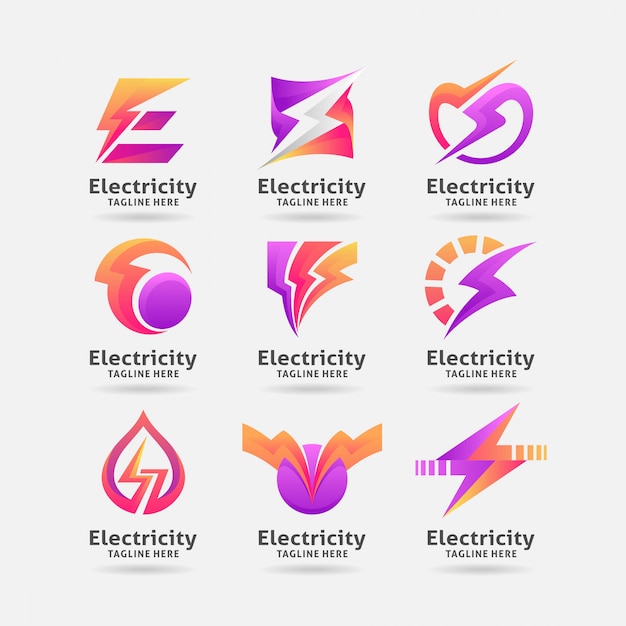 Download Free Collection Of Electricity Logo Design Premium Vector Use our free logo maker to create a logo and build your brand. Put your logo on business cards, promotional products, or your website for brand visibility.