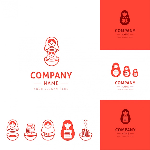 Download Free Collection Of Funny Kitchen Logos Inspired By Matrioshka Dolls Use our free logo maker to create a logo and build your brand. Put your logo on business cards, promotional products, or your website for brand visibility.
