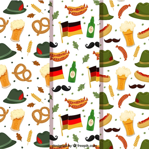 Free Vector Collection Of German Traditions Patterns