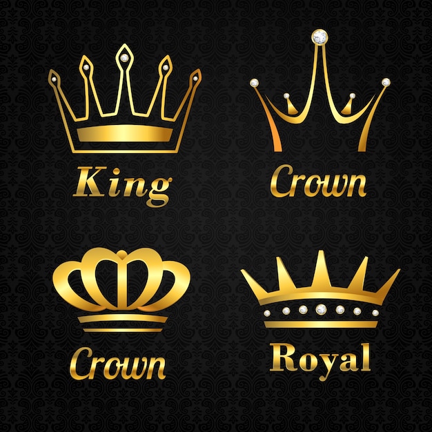 Download Free Collection Of Golden Crowns Free Vector Use our free logo maker to create a logo and build your brand. Put your logo on business cards, promotional products, or your website for brand visibility.