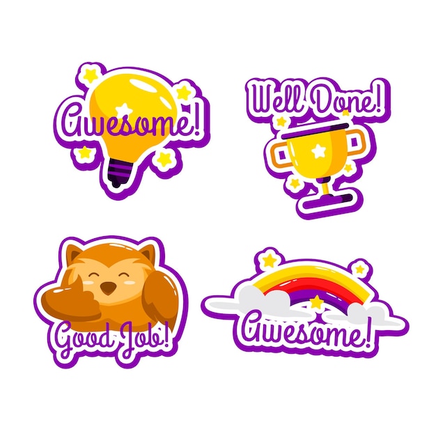 premium-vector-collection-of-good-job-and-great-job-stickers