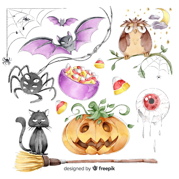 Download Watercolor Halloween Images Free Vectors Stock Photos Psd