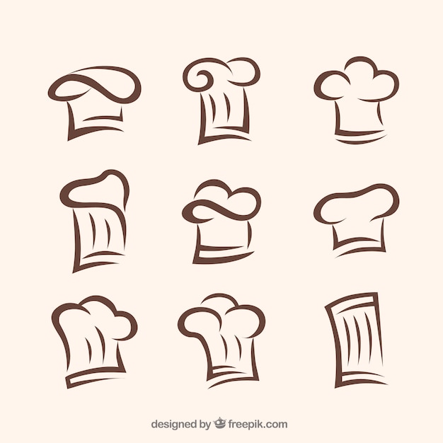 Download Free Download Free Collection Of Hand Drawn Chef Caps Vector Freepik Use our free logo maker to create a logo and build your brand. Put your logo on business cards, promotional products, or your website for brand visibility.