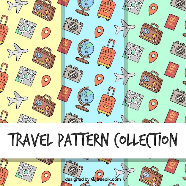 travel illustration pattern