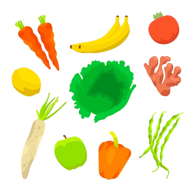 Free Vector | Collection of healthy food