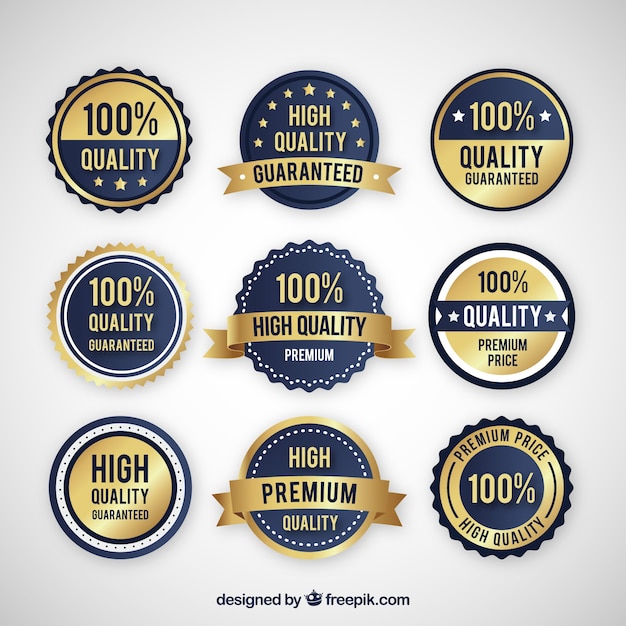 Collection of high quality stickers | Free Vector