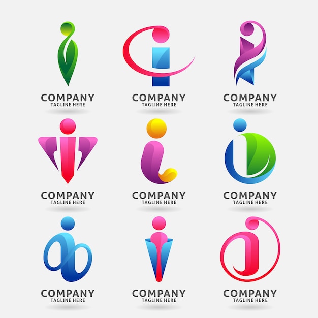 Download Free Collection Of Letter I Modern Logo Template Design Premium Vector Use our free logo maker to create a logo and build your brand. Put your logo on business cards, promotional products, or your website for brand visibility.