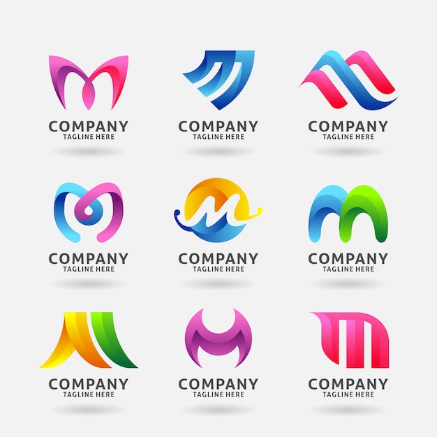 Download Free Collection Of Letter M Modern Logo Design Premium Vector Use our free logo maker to create a logo and build your brand. Put your logo on business cards, promotional products, or your website for brand visibility.
