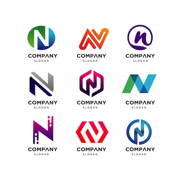 Download Free Collection Of Letter N Logo Design Premium Vector Use our free logo maker to create a logo and build your brand. Put your logo on business cards, promotional products, or your website for brand visibility.
