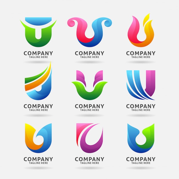 Download Free Collection Of Letter U Modern Logo Design Premium Vector Use our free logo maker to create a logo and build your brand. Put your logo on business cards, promotional products, or your website for brand visibility.