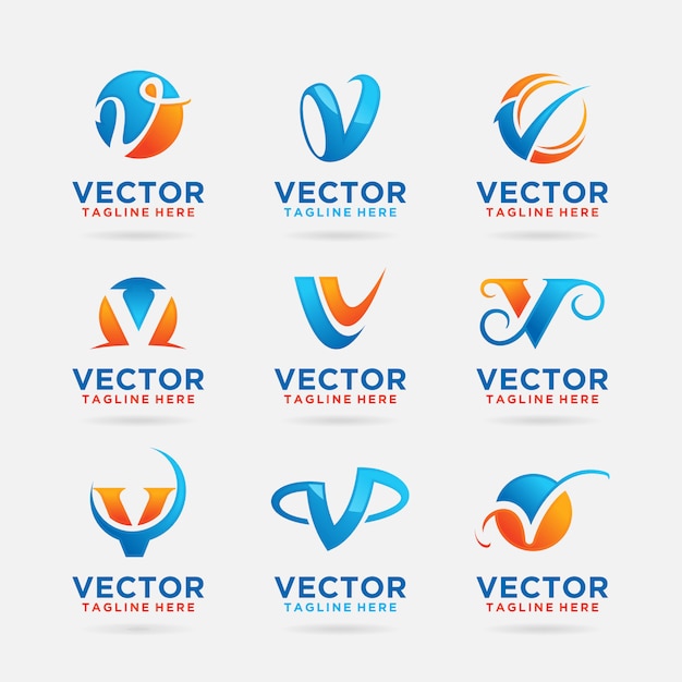 Download Free Collection Of Letter V Logo Design Premium Vector Use our free logo maker to create a logo and build your brand. Put your logo on business cards, promotional products, or your website for brand visibility.