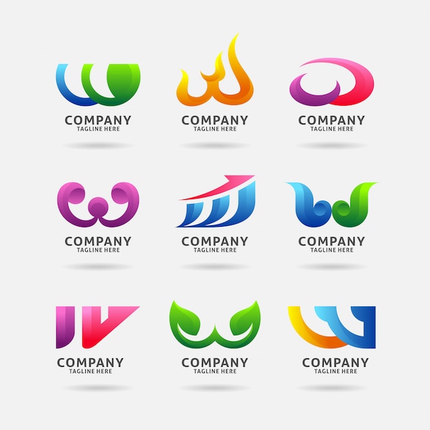 Download Free Collection Of Letter W Modern Logo Design Premium Vector Use our free logo maker to create a logo and build your brand. Put your logo on business cards, promotional products, or your website for brand visibility.