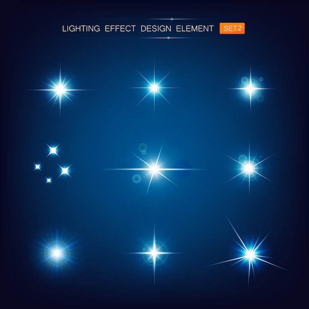 Premium Vector | Collection of lighting effect